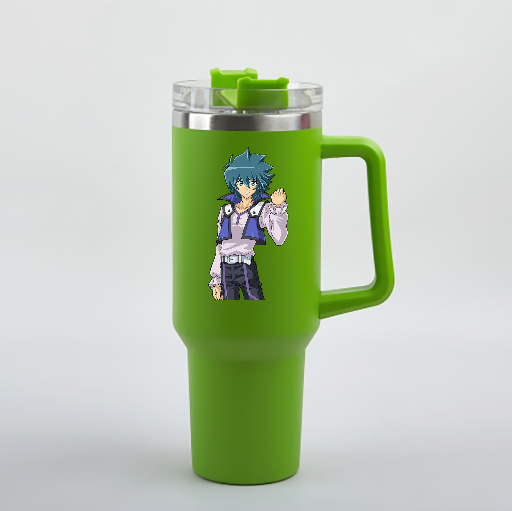 （画像用） 遊☆戯☆王 Yu-Gi-Oh! 1200mL車用タンブラー - クリスタルステッカー（プラスチックストロー付き）